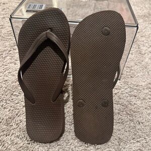 Brown Flip Flops